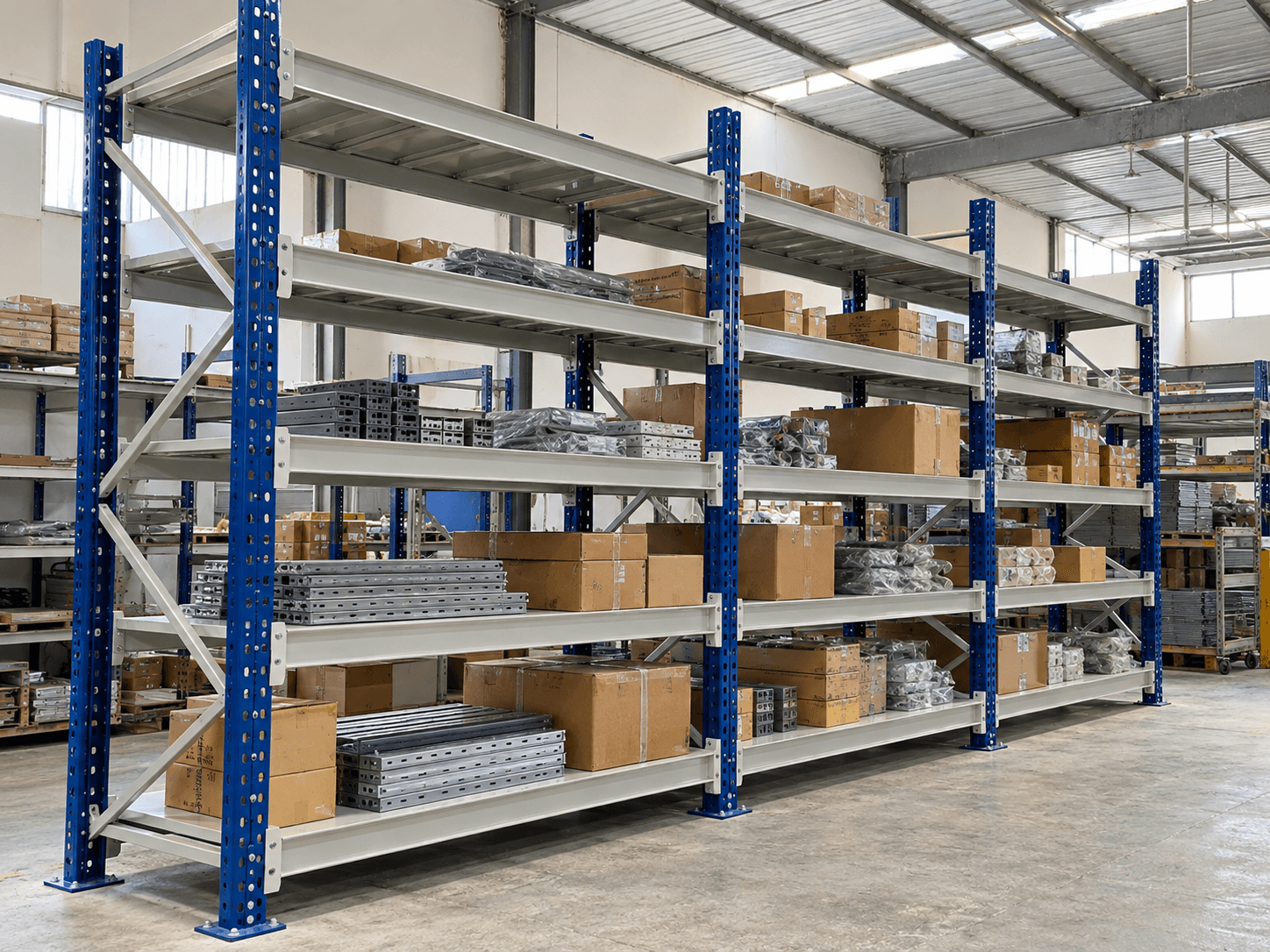 Heavy-duty U-channel rack system by Amar Steel Industries