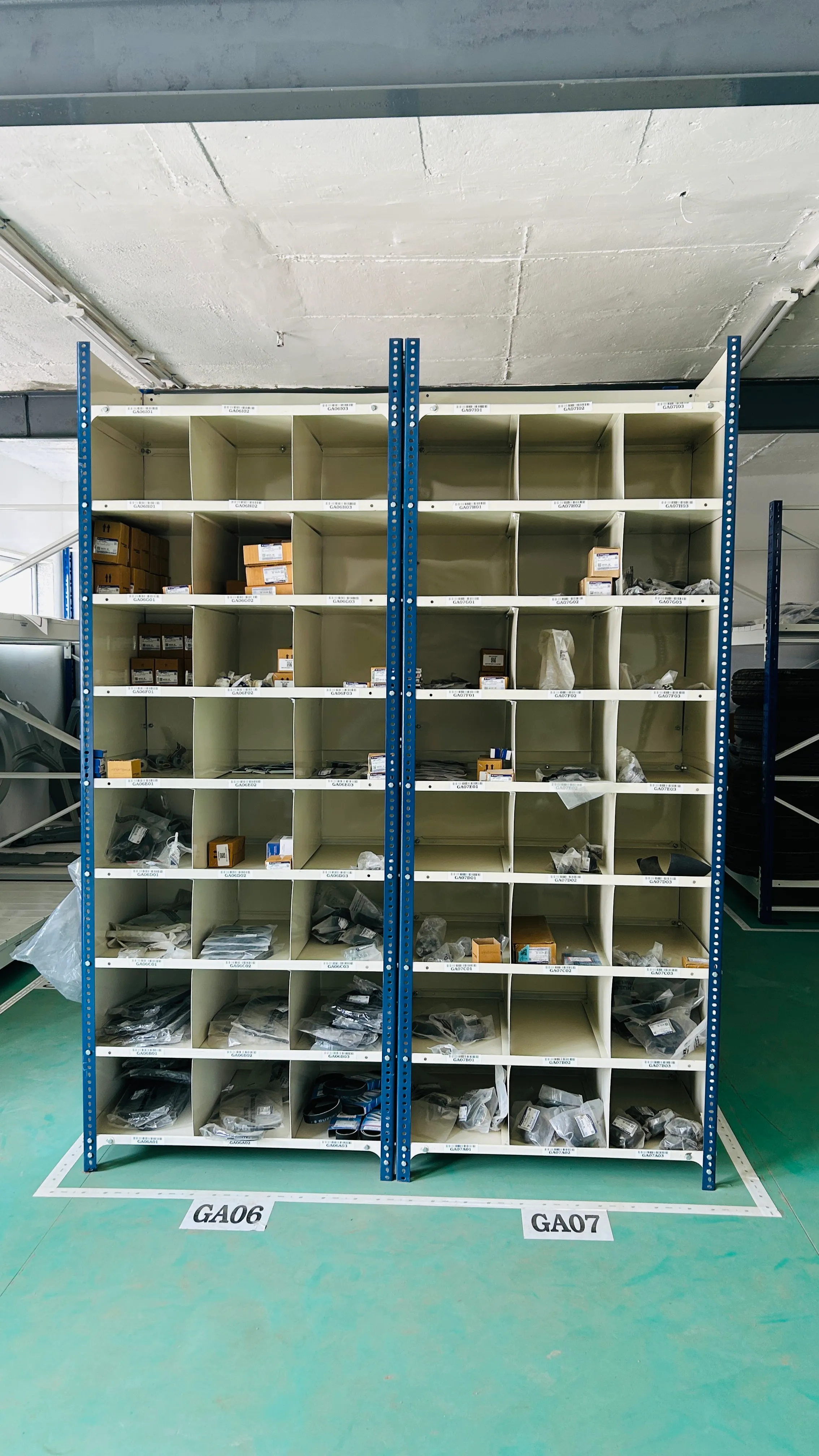 Light-duty storage racks manufactured by Amar Steel Industries